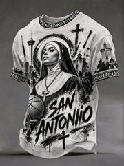 Men's 'SAN ANTONIO' Catholic Nun Basketball T-shirts