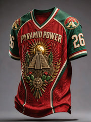 Men'sMexico Football Lover Art Printed T-shirt