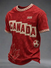 Men's Gift For Football Fans Print Casual Tee