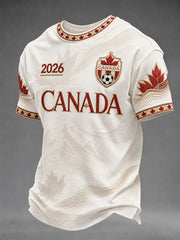 Men's Gift For Football Fans Print Casual Tee