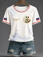 Women's 2026 Haiti Football Casual T-shirt