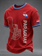 Men's Paraguay Football Short Sleeves T-shirt