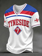 Men's Tyneside Tribute NO.7 V-Neck T-Shirts