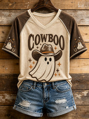 Women's Cowboo V-neck T-shirt