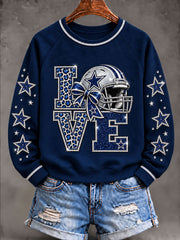 Women's Cowboys Game Day Raglan SleeveSweatshirt