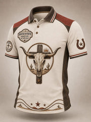 Men's Rooted In Faith Western Bull Skull Shirt