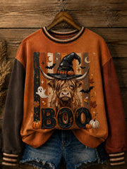 Women's Western Halloween Printed Sweatshirt