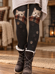 Women's Fall/Winter Animal Floral Art Printed Leggings