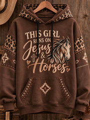 Women's Western Faith Lover Printed hoodie