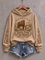 Women's Western Faith Lover Printed Regular Sweatshirt