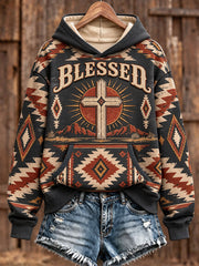 Women's Western Cross Faith Hoodies