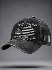 Unisex Straight Tequila Night Print Hat
