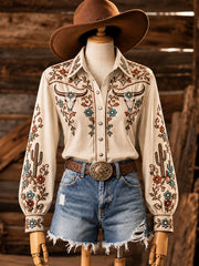 Women's Western Style Print Shirts