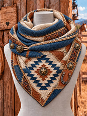 Retro Western Triangle Scarf