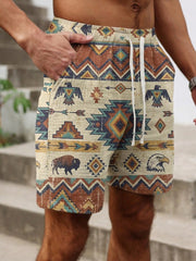 Men's Retro Western Shorts