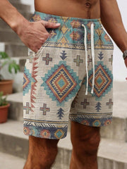 Men's Retro Western Shorts