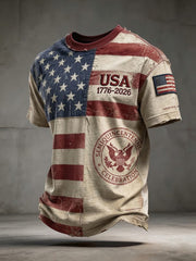 Men's America 1776 Freedom Printed T-Shirt