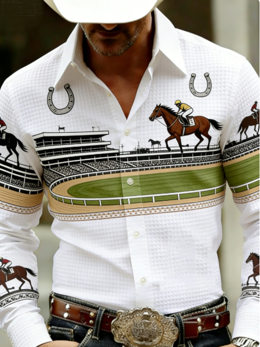 Men's 2026 CELEBRATING 152 YEARS KENTUCKY DERBY Waffle Shirt