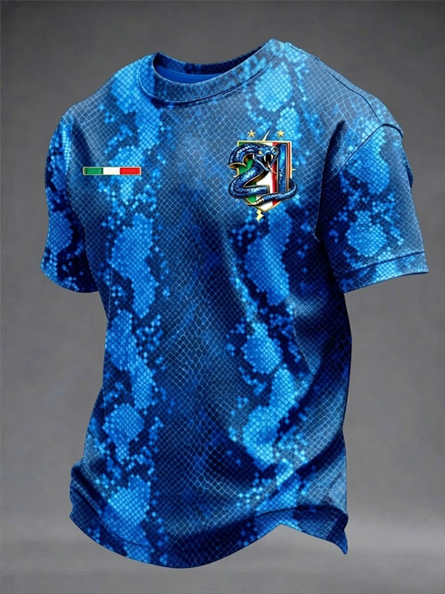 Men's Biscione 21 Short Sleeves T-shirt