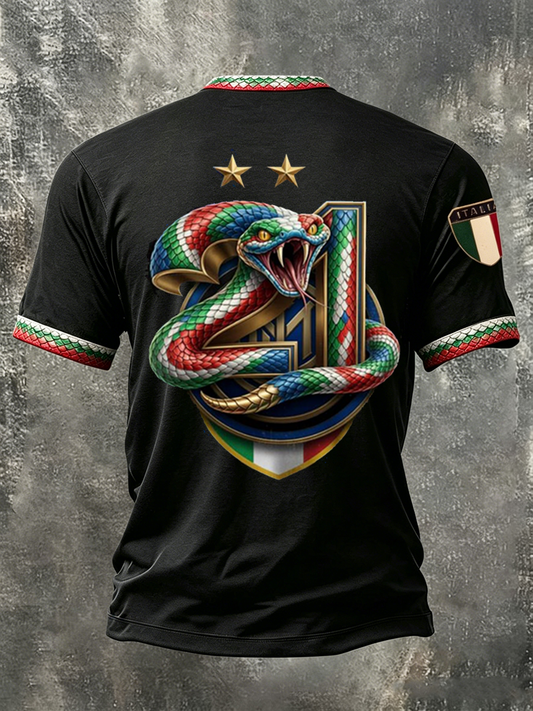 Men's Biscione 21 Short Sleeves T-shirt