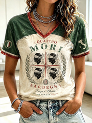 Women's Sardegna Quattro Mori Short-sleeved T-shirt