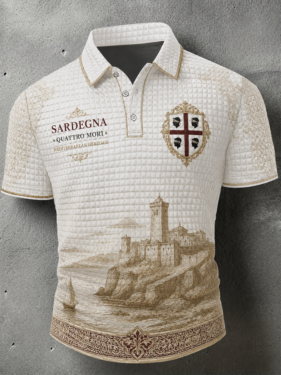 Men's Sardegna Quattro Mori Short Sleeve Shirt