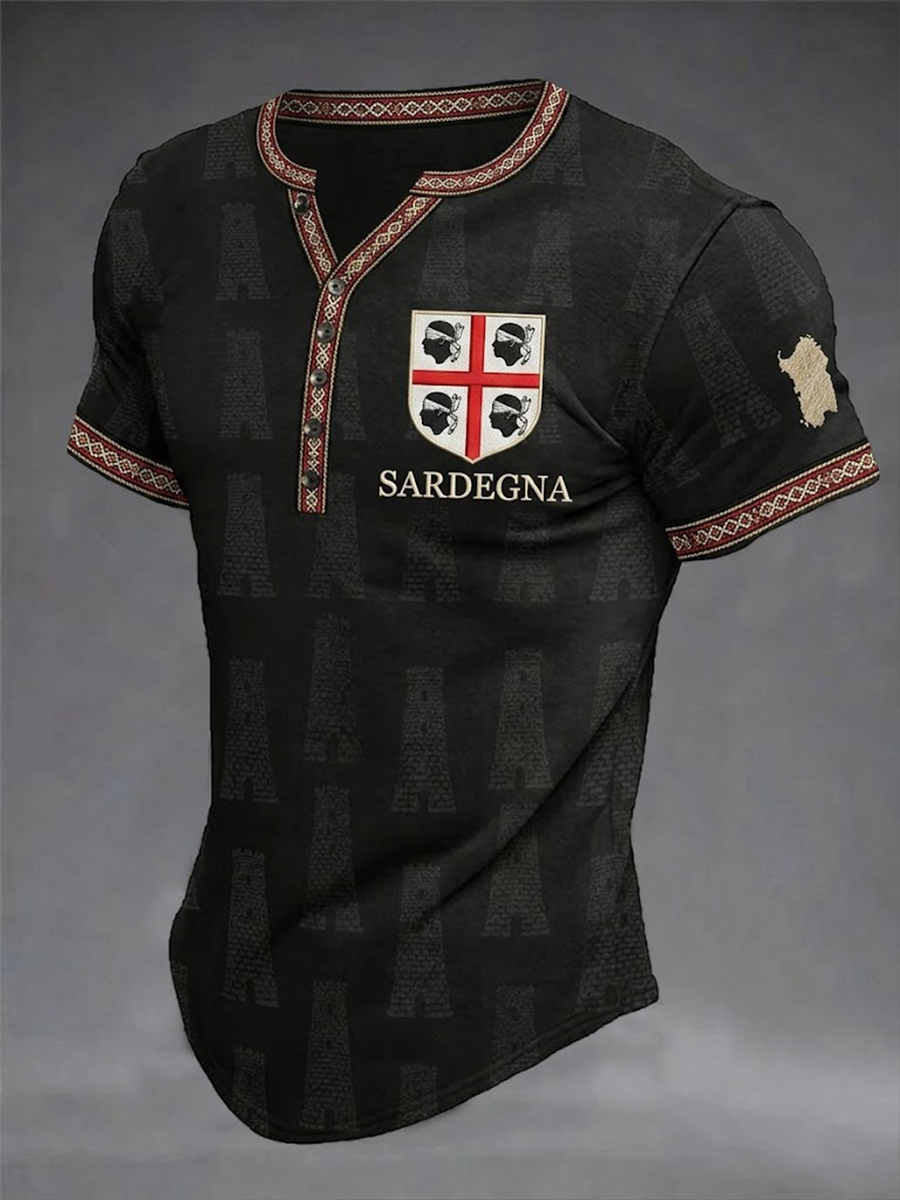 Men's Sardegna Quattro Mori Short Sleeve T-Shirt