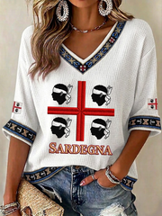 Women's Sardegna Quattro Mori Waffle T-shirt
