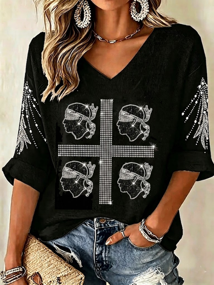 Women's Sardegna Quattro Mori Waffle T-shirt
