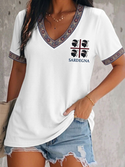 Women's Sardegna Quattro Mori Short-sleeved T-shirt