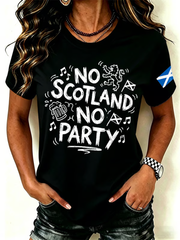 Women's UK Football Lover Scotland Printed short-sleeved T-shirt