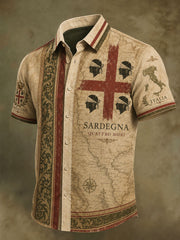 Men's Sardegna Quattro Mori Short Sleeve Shirt