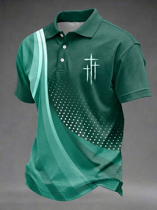 Men's Faith Print Casual Top
