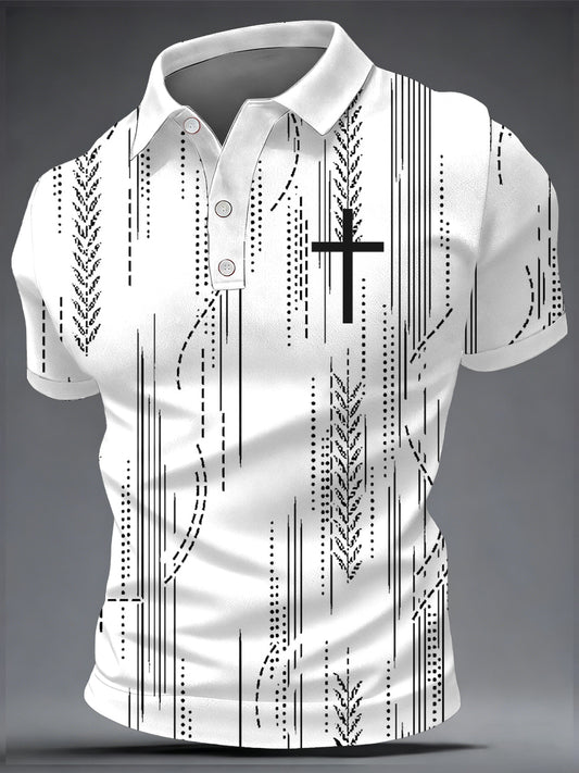 Men's Faith Print Casual Top