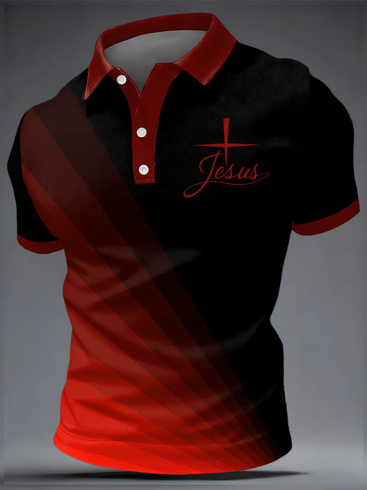 Men's Faith Print Casual Top
