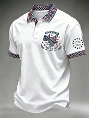 Men's Independence Day Print Polo