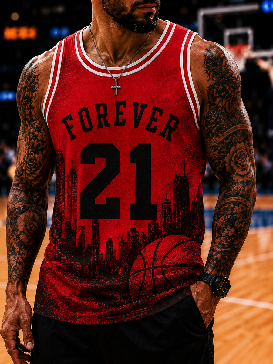 Men's Basketball Lovers Casual Tank Top