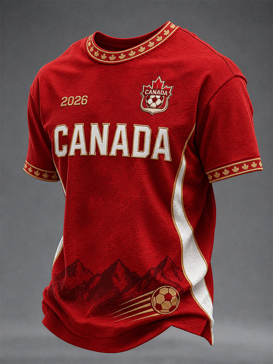 Men's Gift For Football Fans Print Casual Tee
