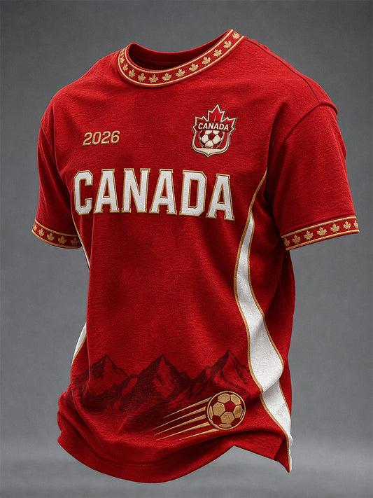Men's Gift For Football Fans Print Casual Tee