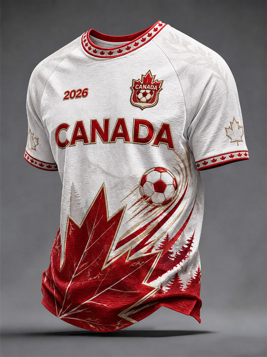 Men's Gift For Football Fans Print Casual Tee