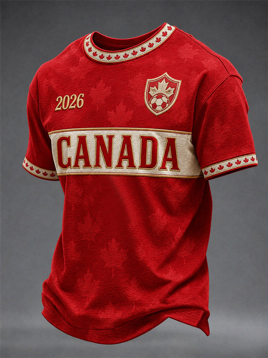 Men's Gift For Football Fans Print Casual Tee