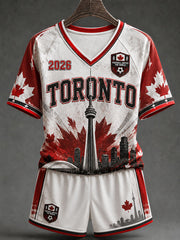 Women's 2026 Canada Soccer V-Neck T-Shirts