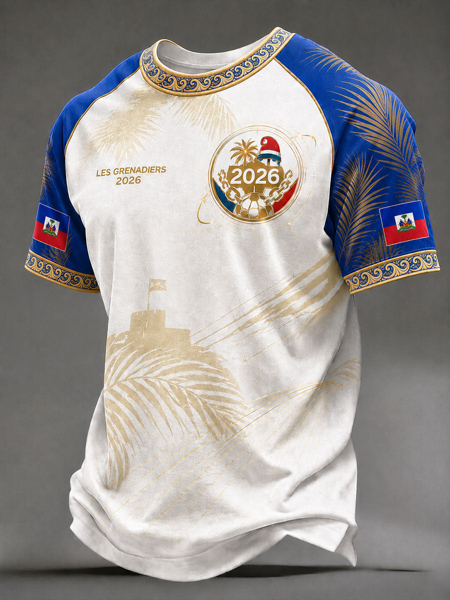 Men's 2026 Haiti Football Casual T-shirt