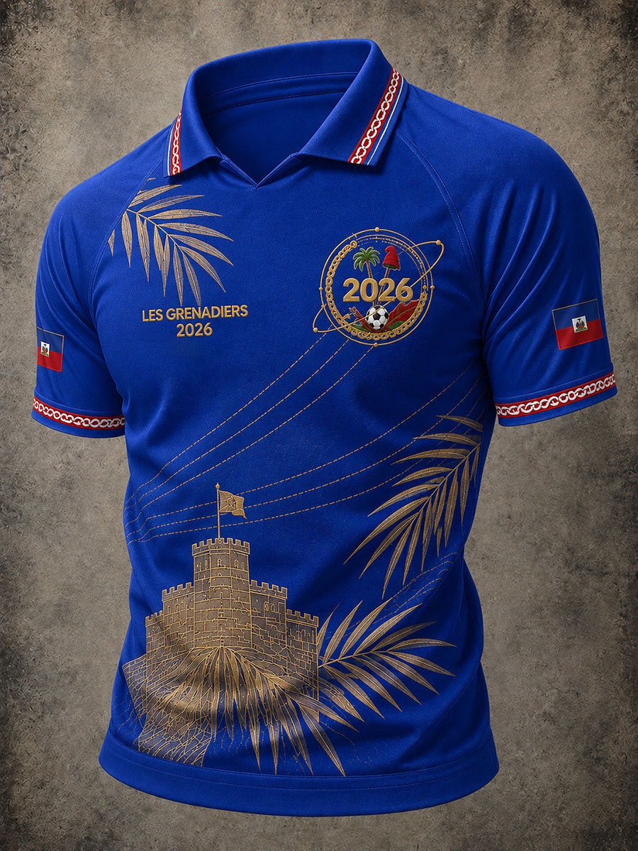 Men's 2026 Haiti Football Casual T-shirt