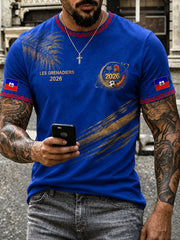 Men's 2026 Haiti Football Casual T-shirt