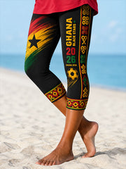 Women's 2026 Ghana Football Style Seven-minute Bottoms