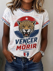 Women's Paraguay Football Short-sleeved T-shirt