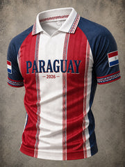 Men's 2026 Paraguay Football Style T-shirt