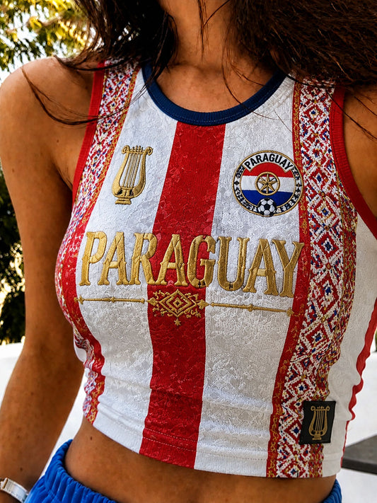 Women's Paraguay football vests