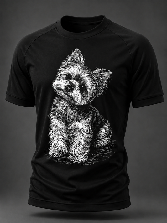 Men's Yorkshire Terrier Short Sleeve T-shirt